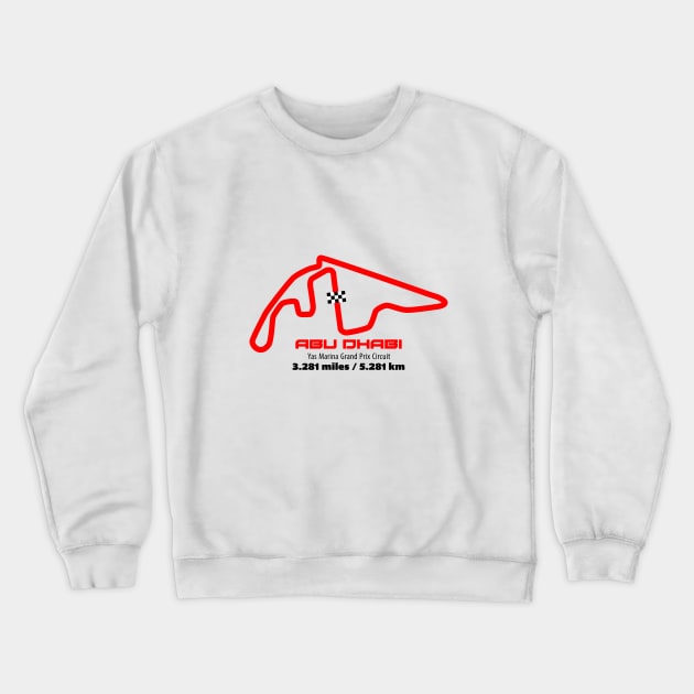 Abu Dhabi Track Graphic Crewneck Sweatshirt by Hotshots